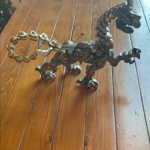 Steampunk Metal Dragon Sculpture